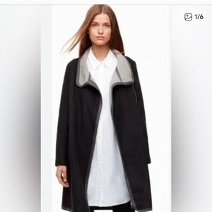 Aritzia Cormac Grey Wool Coat